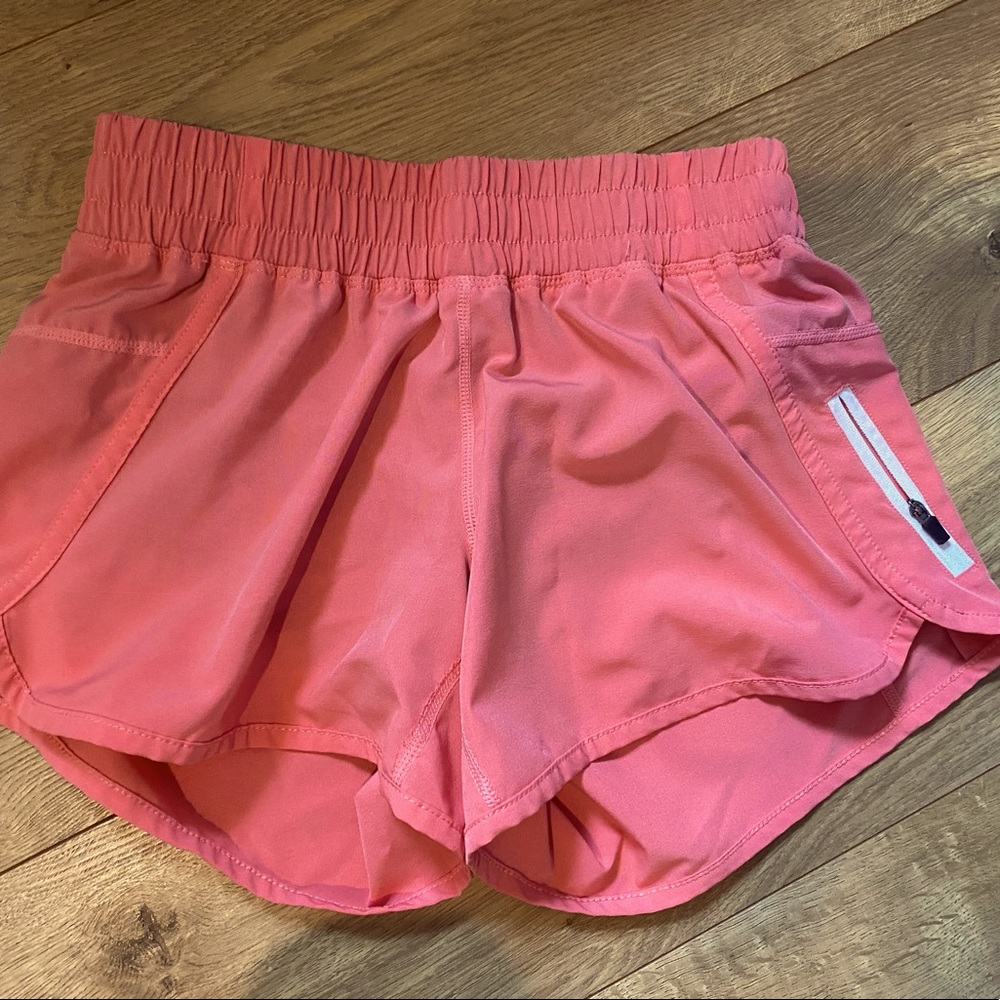 Zyia Pink Athletic Shorts with Zipper Pocket
